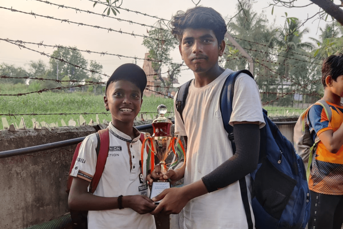 District level achievement of kids in a Sports Competition